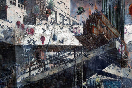 Nachmittag · 600 × 330 cm - Painting by Michael Kunze